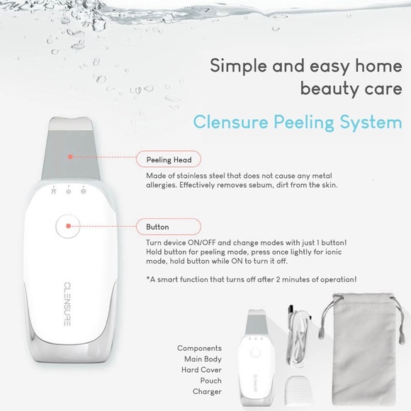 NEW Clensure K-BEAUTY Galvanic Ion Water Peeling Device - Picture 2 of 16